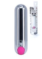 Ero Vibrator-Strong Bullet Vibrator Silver/Pink USB 10 funkcij