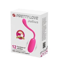 Ero PRETTY LOVE - JULIUS EGG Pink 12 funkcijskih vibracij