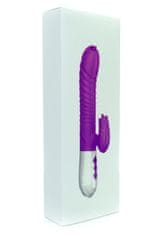 Ero Vibrator-Silikonski vibrator USB 7 funkcij in funkcija potiskanja / ogrevanje, vijolična