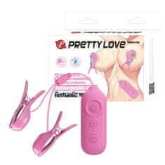 Ero PRETTY LOVE - NIPPLE CLIP, 7 funkcij vibracij 3 funkcije električnega šoka