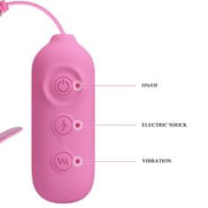 Ero PRETTY LOVE - NIPPLE CLIP, 7 funkcij vibracij 3 funkcije električnega šoka