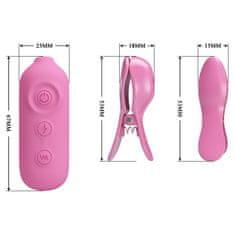 Ero PRETTY LOVE - NIPPLE CLIP, 7 funkcij vibracij 3 funkcije električnega šoka