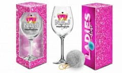 Ero LADIES TIME - Vinski kozarec Signoria 700ml + pom-pom - Wisest