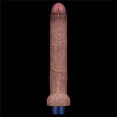 Ero 10.5 "REAL SOFTEE akumulatorski silikonski vibracijski dildo