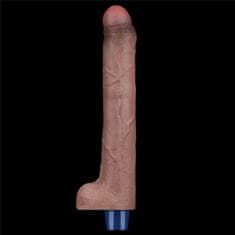 Ero 10.5 "REAL SOFTEE akumulatorski silikonski vibracijski dildo