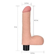 Ero 8"" REAL SOFTEE vibracijski dildo