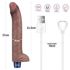 Ero 11 "REAL SOFTEE akumulatorski silikonski vibracijski dildo