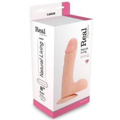 Ero Vibrator-REALISTIC VIBRATOR REAL RAPTURE FLESH 8""""""""""""""""