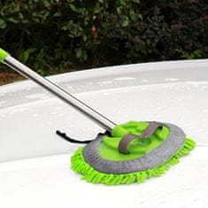 JOIRIDE® Krtača za pranje avtomobila, Čiščenje vozila, teleskopski ročaj (Zelena, 60-105 cm) | CLEANFUZZ