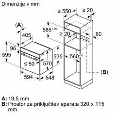 Bosch HBS578BS0 vgradna pečica