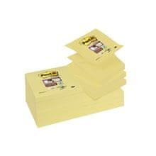 Post-It Z-flanki Super Sticky, 76x76 mm, rumeni, 12 kosov