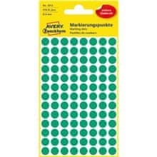 Avery Zweckform Okrogle etikete Avery, zelene, premer 8 mm, 416 kosov