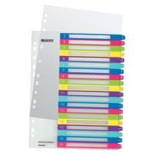 Leitz WOW-A4+ plastični razdelilniki, barvni, komplet 1-20