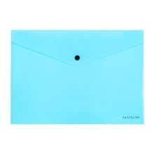 Karton P+P Zložljiv kovček z gumbom Pastelini, A5, modri