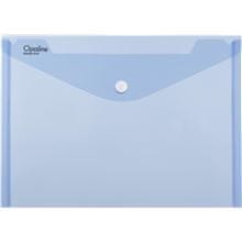 Karton P+P Zložljiv kovček z gumbom, A4, svetlo modra barva