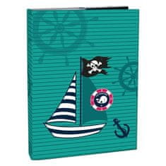 Škatla za zvezke A4 z elastičnim trakom, Ocean Pirate