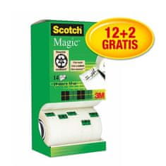 3M 3M Scotch Magic lepilni trak, 19 mm × 33 m, 14 zvitkov