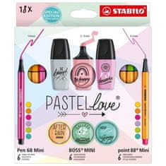 Stabilo Kreativni set Pastellove, 18 kosov