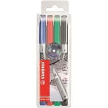 Stabilo Permanentni marker Write-4-all, 4 barve