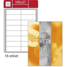Etikete za skeniranje S&K Label-bele barve, 105 x 37 mm, 1600 kosov