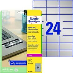 Avery Zweckform Velikost od etikete PE. -center,70x37mm,480pcs