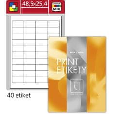 Etikete za označevanje, 48,5 x 25,4 mm, 4000 kosov