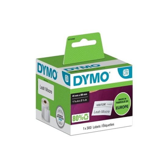 Dymo Papirnate etikete LW, 89 x 41 mm, bele, 300 kosov