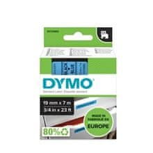 Dymo Trak D1 širine 19 mm, črn/moder