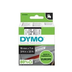 Dymo Trak D1 širine 19 mm, črno/beli