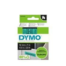 Dymo Trak D1 širine 12 mm, črno-zelen