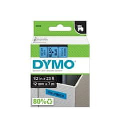 Dymo Trak D1 širine 12 mm, črn/moder