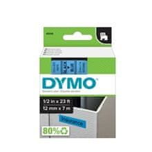 Dymo Trak D1 širine 12 mm, črn/moder