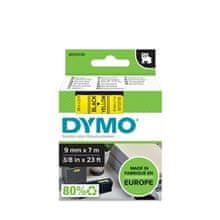 Dymo Trak D1 širine 9 mm, črno-rumen