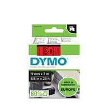 Dymo Trak D1 širine 9 mm, črno-rdeč