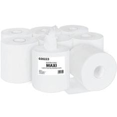 Primasoft Papirnate brisače v zvitku Maxi 2-slojne, bele, reciklirane, 6 zvitkov