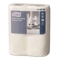Tork Papirnati brisači Premium v zvitkih, bele barve, 2 kosa