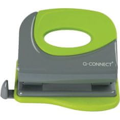 Q-Connect Stroj za luknjanje, 20 listov, siva/zelena