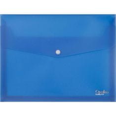 Karton P+P Prostorska zložljiva torbica z gumbom, modra