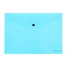 Karton P+P Zložljiv kovček z gumbom Pastelini, A5, modri