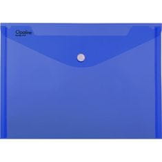 Karton P+P Zložljiva torbica z gumbom, A4, modra