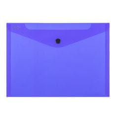 Karton P+P Zložljiv kovček z gumbom-A4,ELECTRA,temno modra,5 kosov