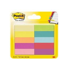 Post-It blazinice za označevanje, 12,7 x 44,4 mm, 10 barv