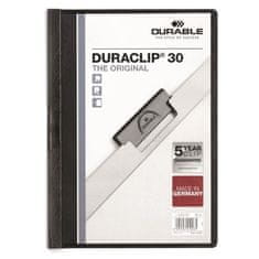 Durable DURACLIP 30, A4, črna