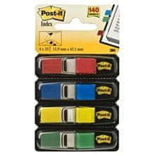 Post-It Zaznamki v pladnju, 11,9x43,2 mm, 4 barve