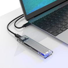 Orico TCM2-C3-SV-BP USB3.1 Type-C M.2 NVME prozorno ohišje za SSD disk