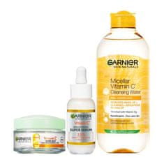 Garnier Skin Naturals Vitamin C Glow Jelly Daily Moisturizing Care Set gel za obraz 50 ml + serum za obraz 30 ml + micelarna vodica 400 ml za ženske