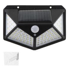 MG Wall Lamp sončna svetilka 100 LED, črna