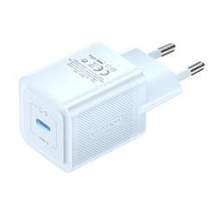 Vention Stenski polnilnik, Vention, FEPL0-EU, USB-C, 20W, GaN (modri)