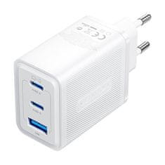 Vention Stenski polnilnik, Vention, FERW0-EU, 2xUSB-C, USB- A, 65W/65W/30W, GaN (bel)