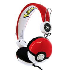 OTL Žične slušalke za otroke OTL Pokemon Pokeball (rdeče)